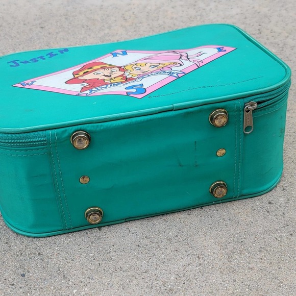 Vtg 1990 Alvin and The Chipmunks Alvin and Brittany Mini Suitcase - Picture 7 of 9
